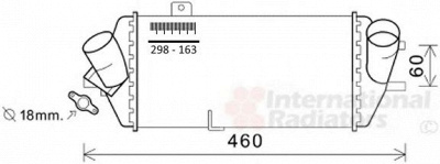 VAN WEZEL 82004389 -  Интеркулер